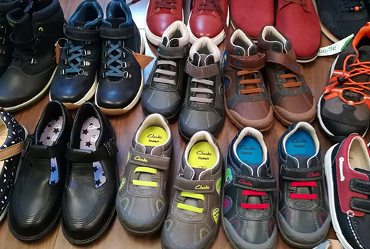 Sorted Used Shoes